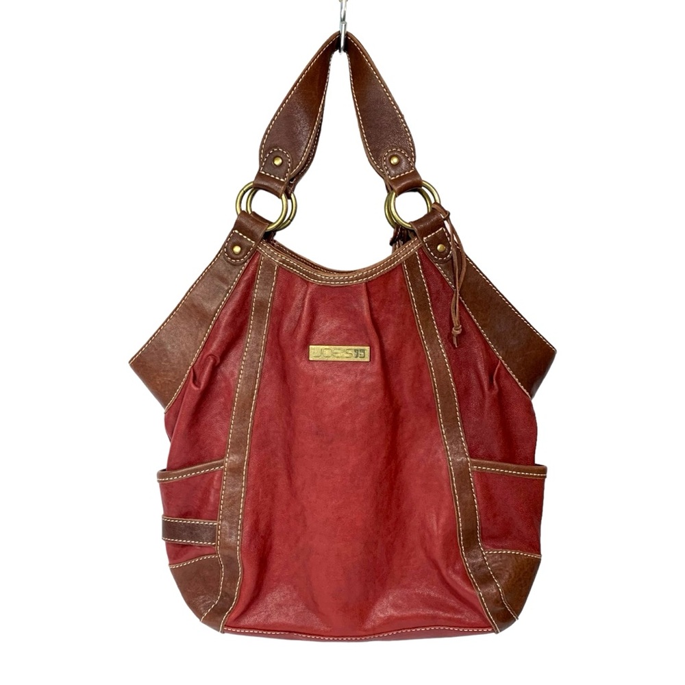 Joes Jeans Leather Purse Burgundy Chocolate Brown Handbag